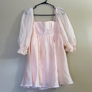 Size S, baby pink dress